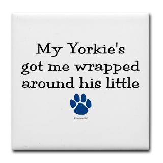 Yorkshire Terrier Property Laws 4 Tile Coaster by poochloverstuff