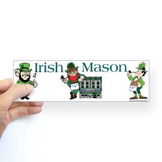 Masonic Irish Masons Bumper Sticker