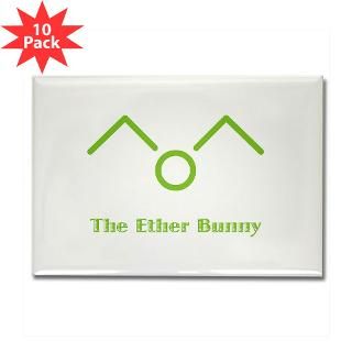 The Ether Bunny Rectangle Magnet (10 pack)