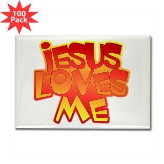 jesus loves me christian rectangle magnet 100 pac $ 141 99