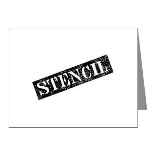 Stencil   Stencil Art Note Cards (Pk of 10)