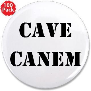 cave canem beware of dog 3 5 button 100 pack $ 145 99