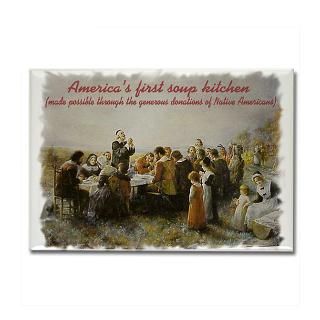 Americas First Soup Kitchen Rectangle Magnet
