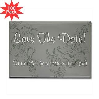 Save the Date Rectangle Magnet (100 pack)