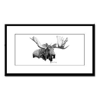 Bull Moose Small Framed Print