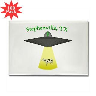 Stephenville UFO Rectangle Magnet (100 pack)