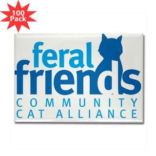 feral friends 2010 logo rectangle magnet 100 pack $ 148 99