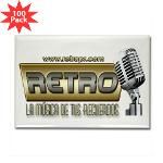 Retro Rectangle Magnet (100 pack)