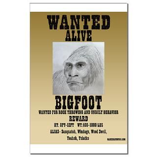 Bigfoot Wanted  Bigfoot Wanted Hats, Bags, T Shirts