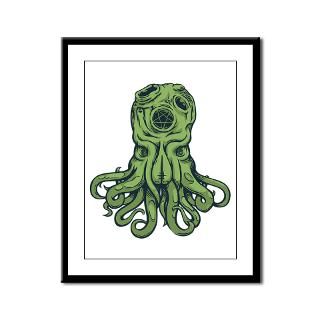 Cthulu Rules Framed Panel Print