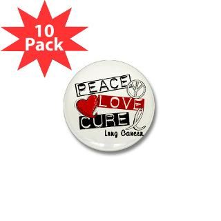 PEACE LOVE CURE Lung Cancer Shirts  Awareness Gift Boutique