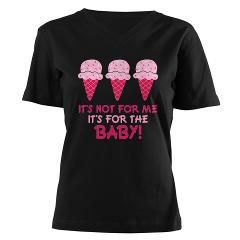 Funny Ice Cream Quote Maternity T Shirt by milesmaternity