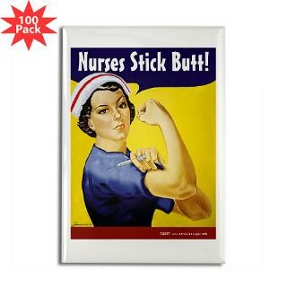 nurses stick butt rectangle magnet 100 pack $ 169 99