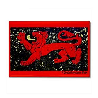 Red Heraldic Lion 2.25 Magnet (10 pack)