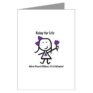 Purple Ribbon   Relay for Life 3.5 Button (10 pac