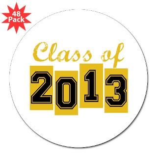 Class of 2013 3 Lapel Sticker (48 pk)