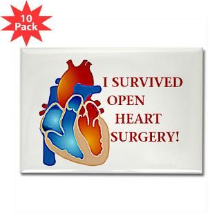 69 i survived open heart surgery rectangle magnet 10 $ 182 49
