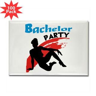 sexy bachelor party rectangle magnet 100 pack $ 180 00