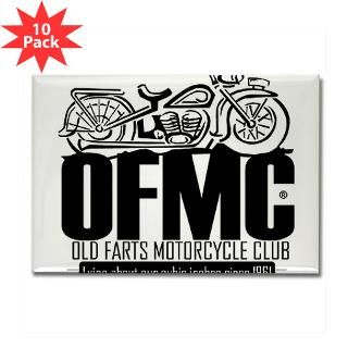 Old Farts Motorcycle Club Rectangle Magnet (10 pac