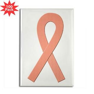 peach ribbon rectangle magnet 100 pack $ 184 99
