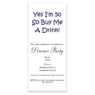 Humorous 50Th Birthday Invitations  Humorous 50Th Birthday Invitation