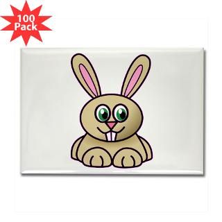 cartoon bunny rectangle magnet 100 pack $ 189 99