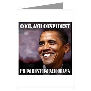 COOL AND CONFIDENT PRESIDENT Greeting Cards (Pk of for
