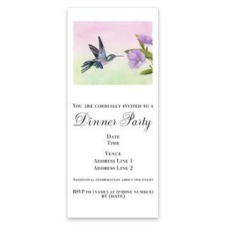 Hummingbird at Morning Glory Invitations by Admin_CP6571506