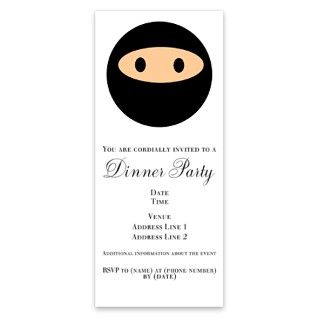 Cute Ninja Face Invitations by Admin_CP1030624