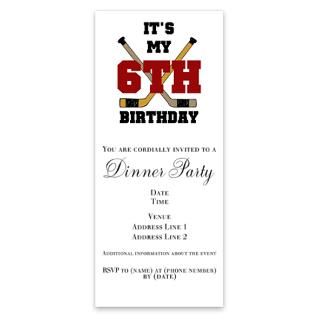 Hockey Theme Birthday Invitations  Hockey Theme Birthday Invitation