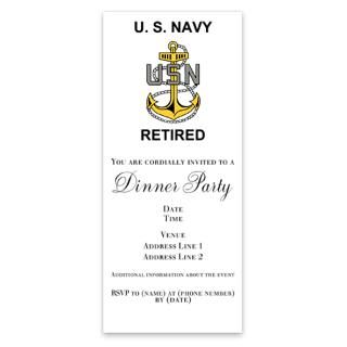 Retired Navy Chief Memento Invitations by Admin_CP233372