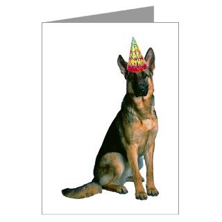 Gifts  Birthday Greeting Cards  German Shepherd Birthday Invitations