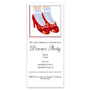 Ruby Red Shoes Invitations  Ruby Red Shoes Invitation Templates