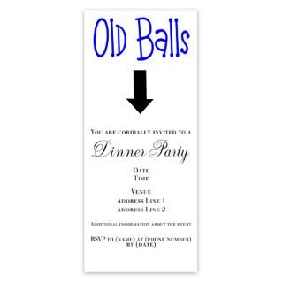 Adult Birthday Humor   OLD BALLS Invitations by Admin_CP6252585