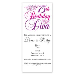 75th Birthday Diva Invitations by Admin_CP3085590  507066281