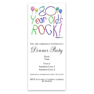 80 Year Olds Rock  Invitations by Admin_CP2432413  507095839