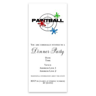 Paintball Ash Grey Invitations by Admin_CP5586816  507299605