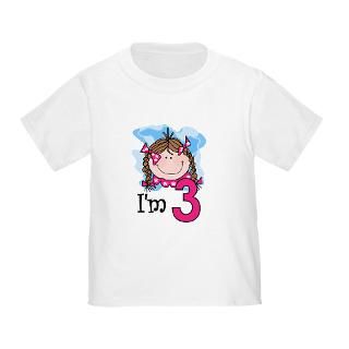 Brunette Girl Toddler T Shirt  Miscellaneous Baby T shirts