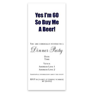 Invitations  60 So Buy Me A Beer Invitations