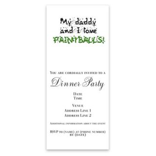 Daddy and I love (paintball) Invitations by Admin_CP2481628