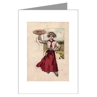 Blank Card Gibson Girl Greeting Card for