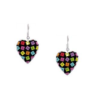 Chemist Gifts  Chemist Jewelry  Periodic Elements Earring Heart