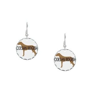 Breed Gifts  Breed Jewelry  Rhodesian Ridgeback Earring Circle Charm