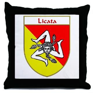 Licata Sicilian Flag Shield  Coat of Arms and Family Crests English