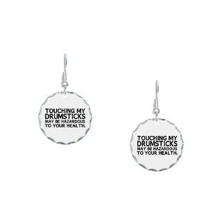 Band Gifts  Band Jewelry  Drumsticks Hazard Earring Circle Charm