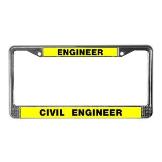 Civil Engineer License Plate Frame  Buy Civil Engineer Car License