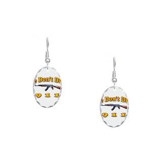 We Dont Dial 911 Earring Oval Charm for