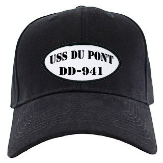 Birthday Gifts  Birthday Hats & Caps  USS DUPONT Black Cap