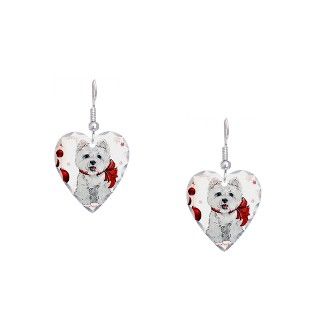 Christmas Gifts  Christmas Jewelry  Westie Red Christmas Earring