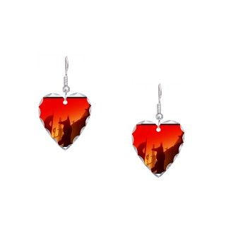 Africa Gifts  Africa Jewelry  Earring Heart Charm